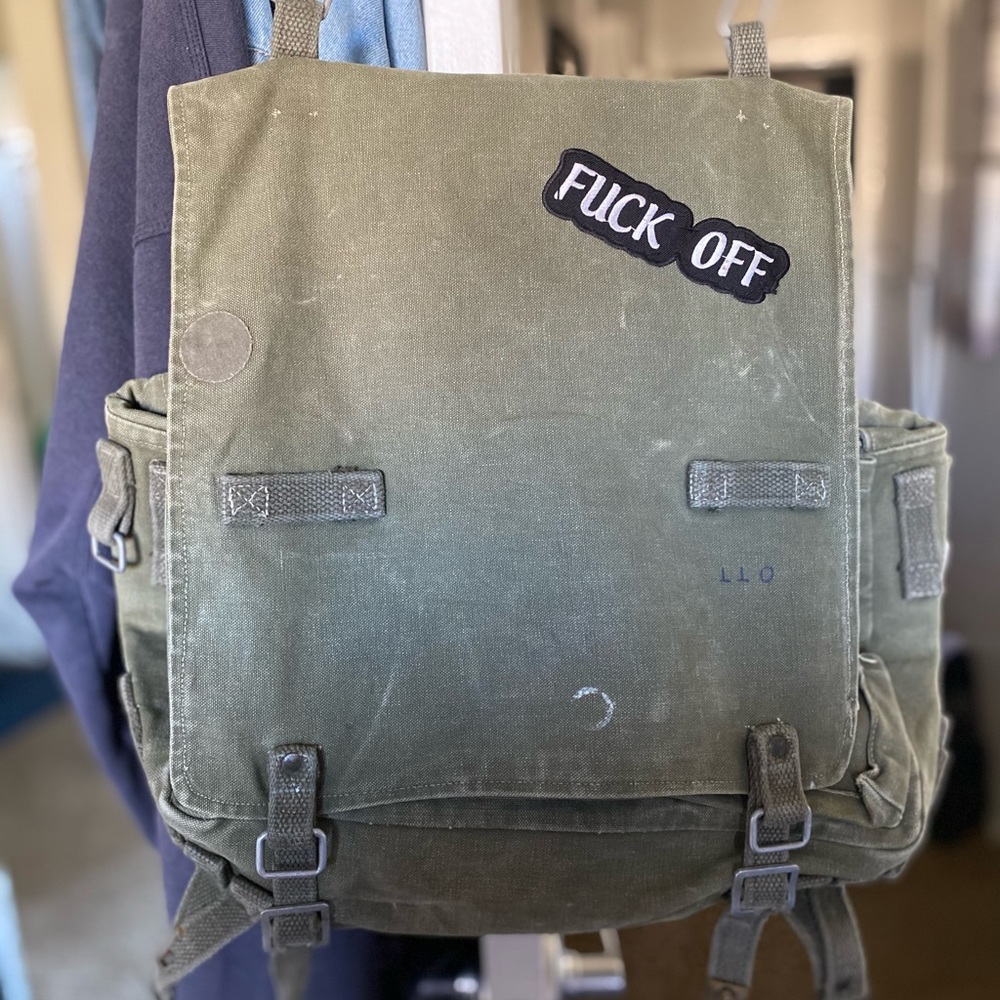 Vintage military satchel
